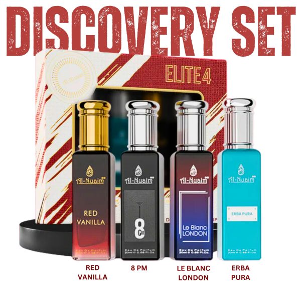 AL NUAIM ELITE DISCOVERY SET OF 4 X 20ML PERFUMES | FOR HIM